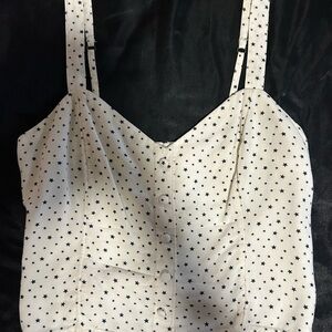 Abercrombie & Fitch White Star-Patterned Blouse